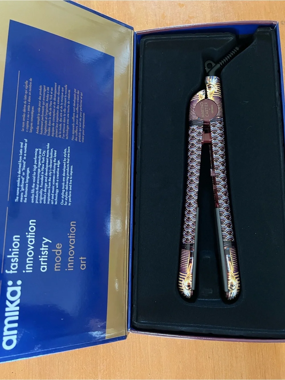 amika Martino Cartier Ceramic Flat Iron Hair Straightener